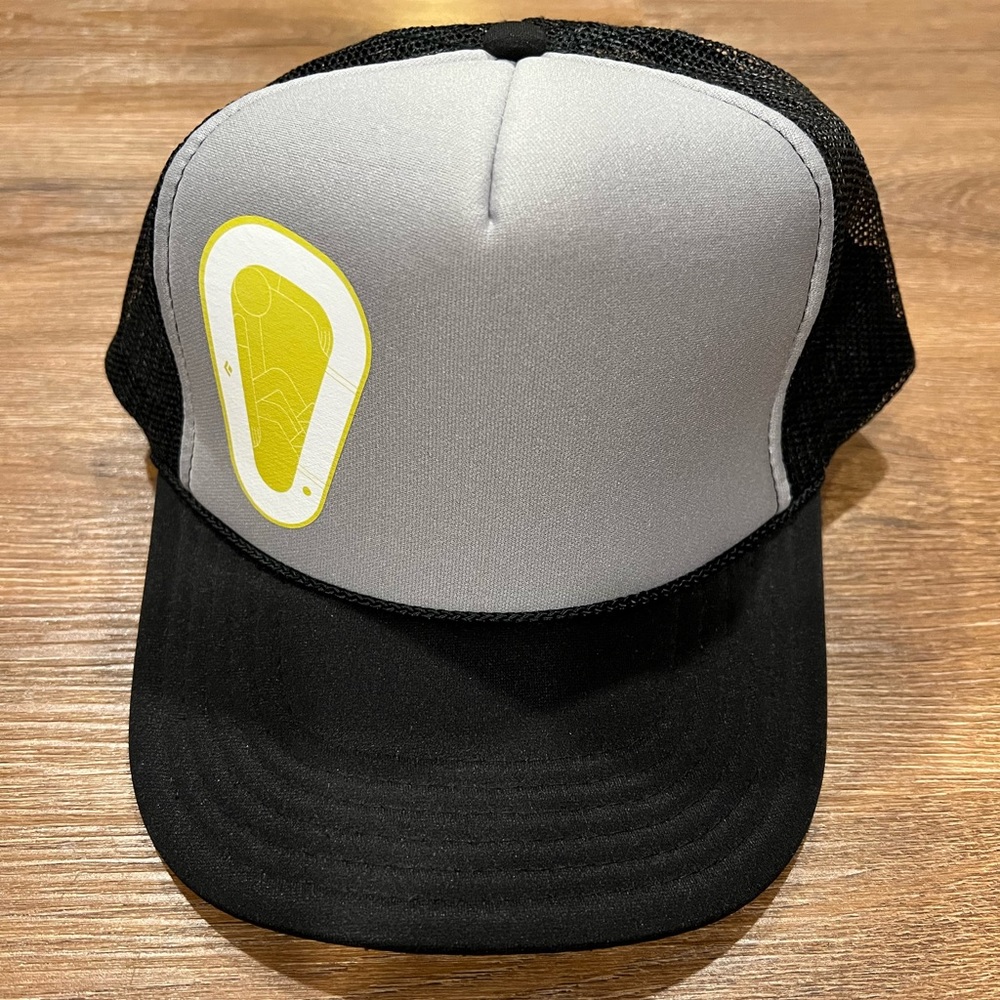 Black and gray hat